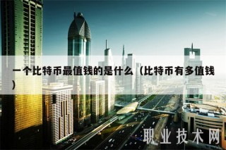 一个比特币最值钱的是什么（比特币有多值钱