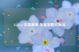 Gate.io 实盘跟单 发掘宝藏交易员